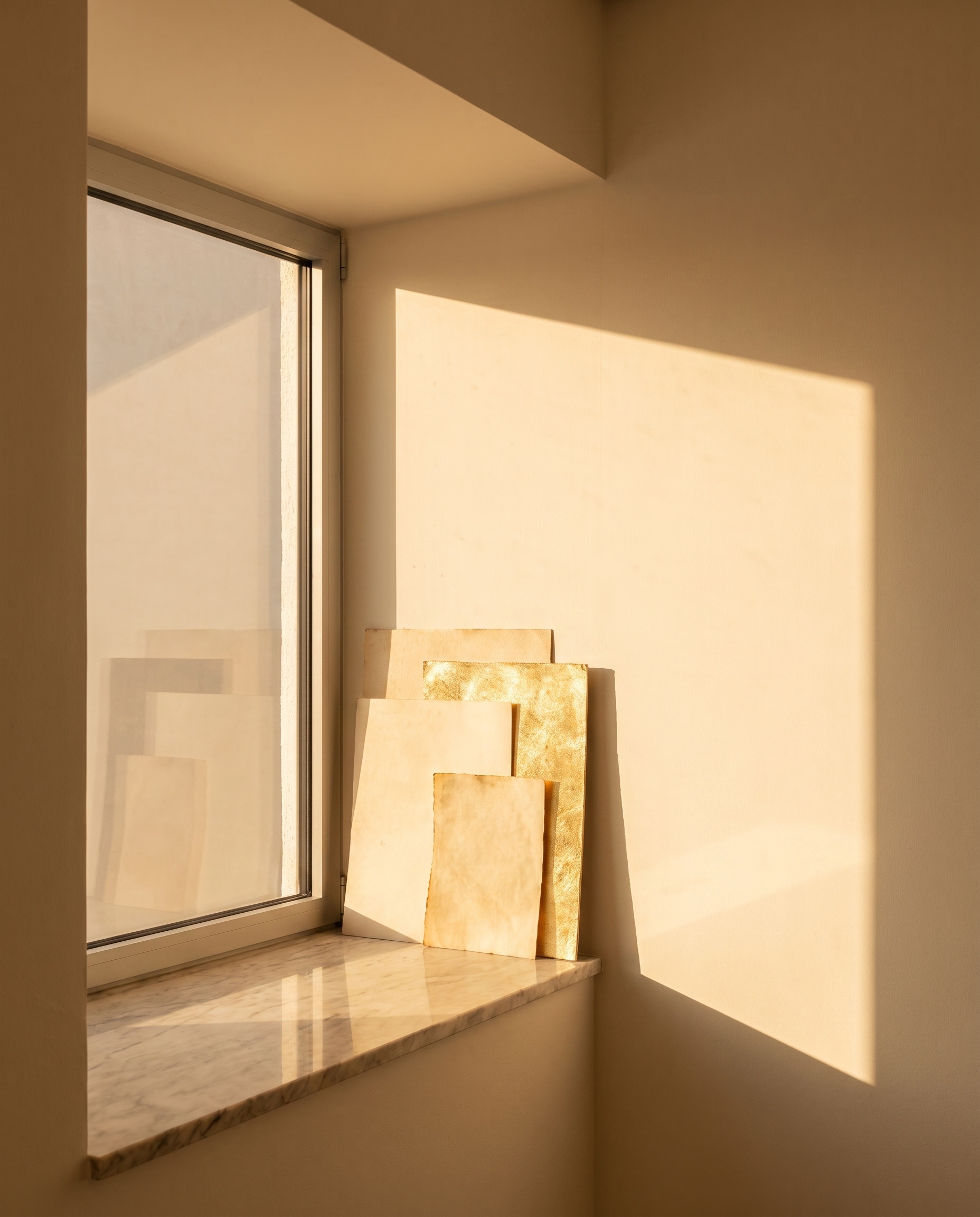 Warm afternoon light on a quiet window sill — visual for Tanya Brainis about section